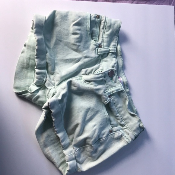 Mint green/blue shorts size 3 - Picture 1 of 5